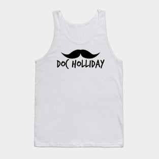 Doc Holliday Minimal Mustache Tank Top